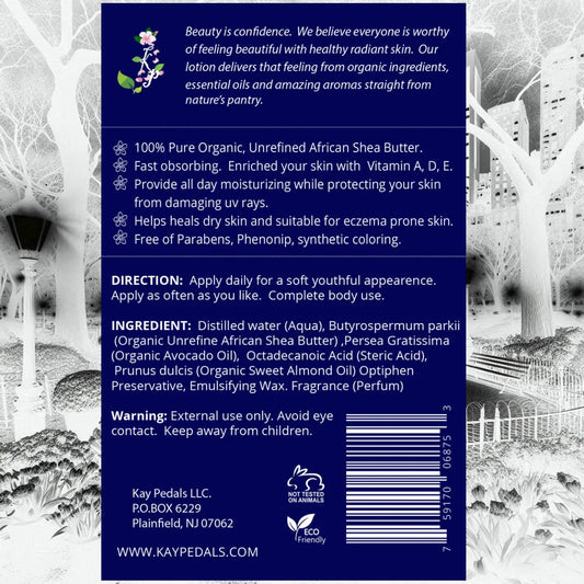 Manhattan Body Lotion | Organic Body Cream | Shea Butter Lotion |  Almond Body Lotion | Fragrance Lotion