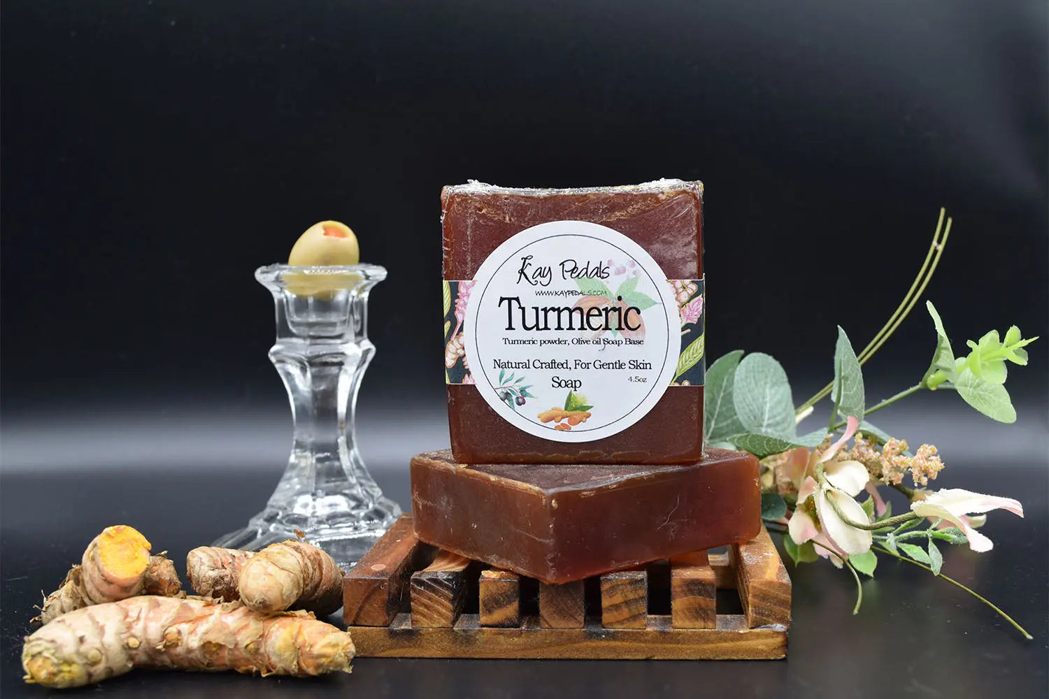 Turmeric and Olive Natural Crafted Bar Soap 4.5oz-0