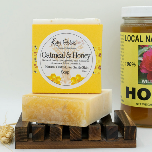 Oatmeal And Honey Natural Crafted Bar Soap 4.5oz-0